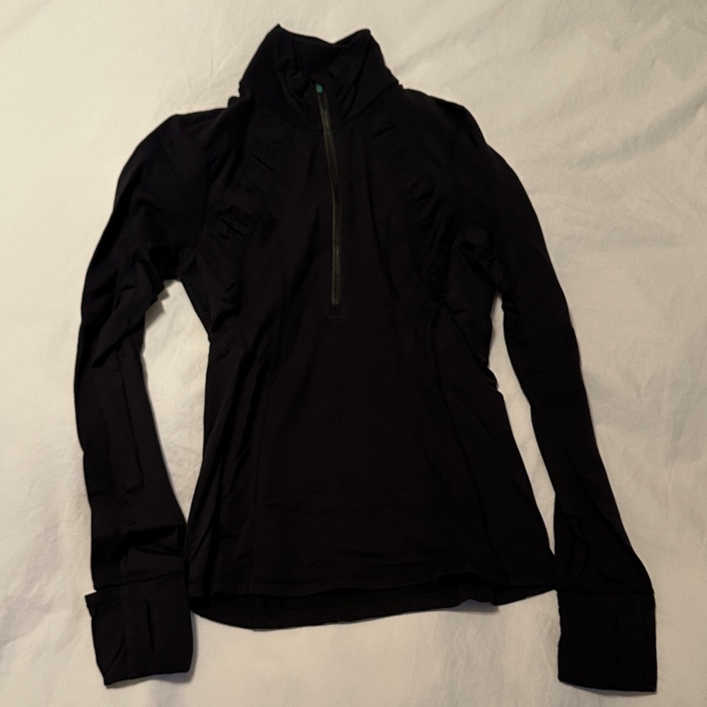 Lululemon Athletica Women’s Rulu 1/2 Zip Black Size 6
